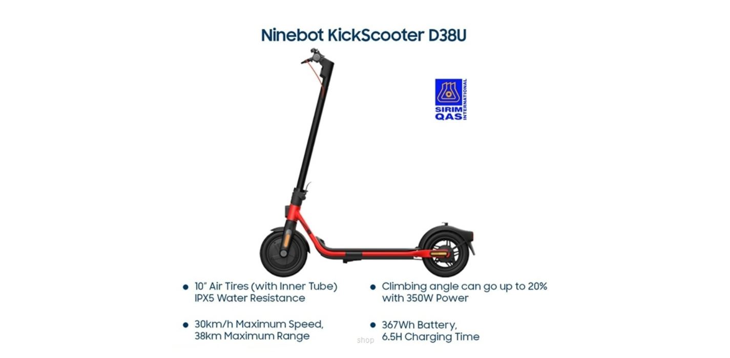 Segway Ninebot KickScooter D38U TW Forwardmall